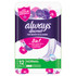 Always Discreet Normal 12 Pads For Bladder Leak and Adult Incontinence