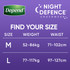 Depend Real Fit Night Defence Incontinence Underwear Women Large 8 Pack