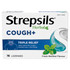 Strepsils Herbal Cough+ Triple Relief Fresh Menthol Flavour 16 Pack