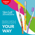 Colgate Slim Soft Advanced Designer Manual Toothbrush, Ultra Soft 3 Pack