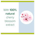Palmolive Naturals Body Wash, 90mL, Calming Pleasure, with Cherry Blossom Extract, No Parabens Phthalates or Alcohol