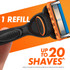 Gillette Fusion5 Power Razor Blade Refills, 4 Count, Men's Shave Care