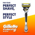 Gillette Fusion 1 Style Men Blade Refills, 4 Count