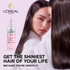 L'Oréal Paris Elvive Glycolic Gloss Leave-in at-home glossing treatment 14% gloss complex with glycolic acid for Dull Hair  
