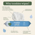 tooshies Eco Wipes Pure Water Baby Wipes 70pk