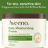 Aveeno Daily Moisturising Cream for Dry & Sensitive Skin – Fragrance Free Body, Face & Hand Moisturiser with Prebiotic Oat & Shea Butter, 48 Hour Hydration, 400mL