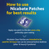Nicabate Clear Patch Stop Smoking Transdermal drug delivery system Nicotine 7mg 7 Pack