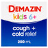DEMAZIN Kids 6+ Cough + Cold Relief Syrup Grape Flavour 200mL