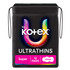 U by Kotex Ultrathin Pads Super with Wings 12 Pack