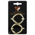 Lady Layne Metallic Thick Round Barrettes 2 Pack