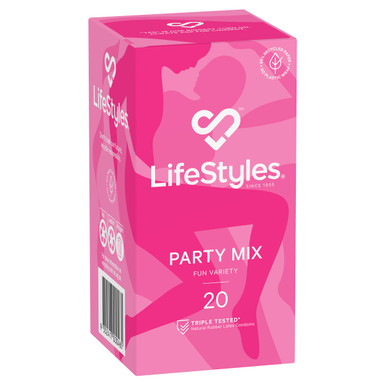 LifeStyles® Party Mix Condoms 20 Pack