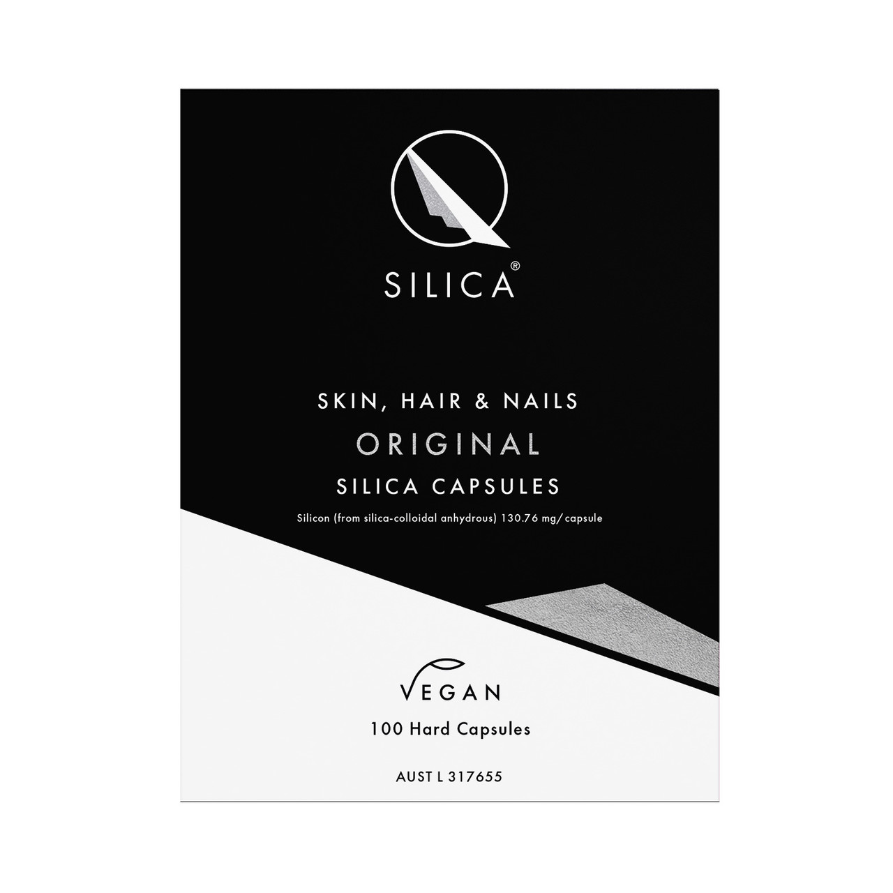 Qsilica Skin, Hair & Nails Original Silica Capsules 100