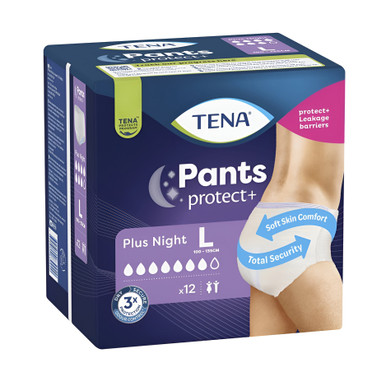 Tena Pants Plus Night Large (L) 12 Pack