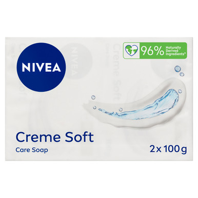 NIVEA Creme Soft Care Soap Twin Pack 2x100g