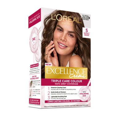 L'Oréal Paris Excellence Crème Permanent Hair Colour - 5 Natural Brown