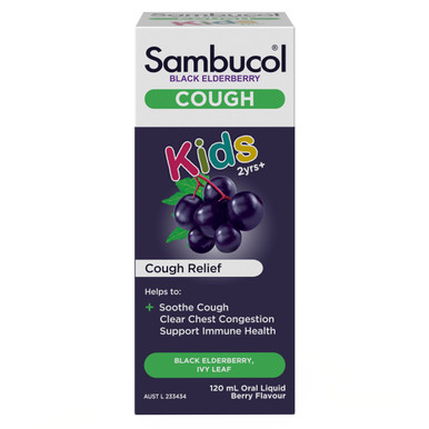 Sambucol Black Elderberry Kids Cough Liquid 120mL