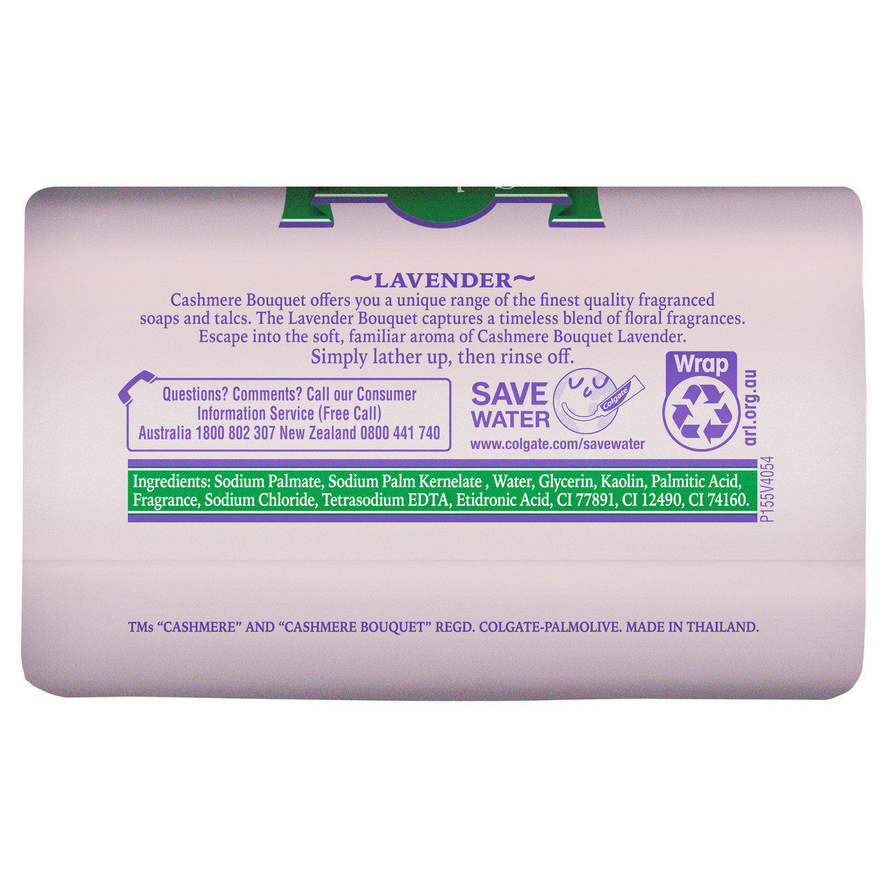 Cashmere Bouquet Fine Bar Soap, 4 x 100g, Lavender