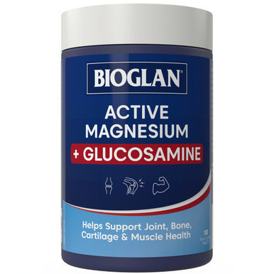 Bioglan Active Magnesium + Glucosamine 180 Tablets