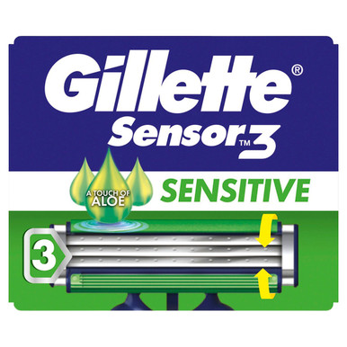 Gillette Sensor 3 Sensitive 4 Disposable Razors, Shave Care