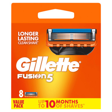 Gillette Fusion5 Razor Blades 8 Cartridges Refills, Shave Care