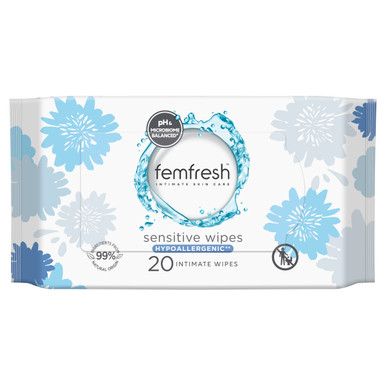 femfresh Sensitive Intimate Wipes 20 Pack