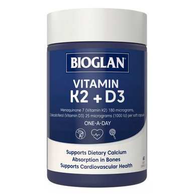 Bioglan Vitamin K2 + D3 60 Capsules
