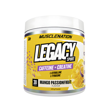 Muscle Nation Pre Workout Legacy Mango Passionfruit 225g