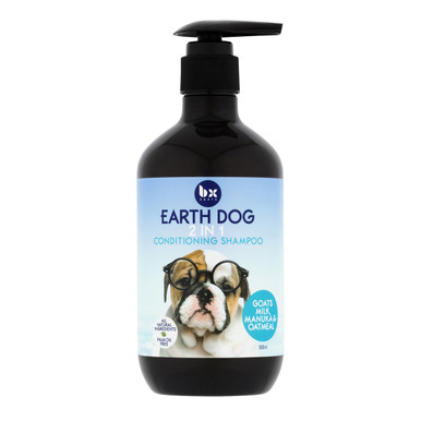BX Earth Dog Goatsmilk and Manuka Natural 2 in 1 Dog Conditioning Shampoo 500ml