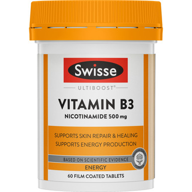 Swisse Ultiboost Vitamin B3 60 Tablets