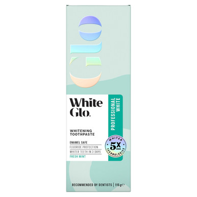 White Glo Professional White Whitening Toothpaste Fresh Mint 115g