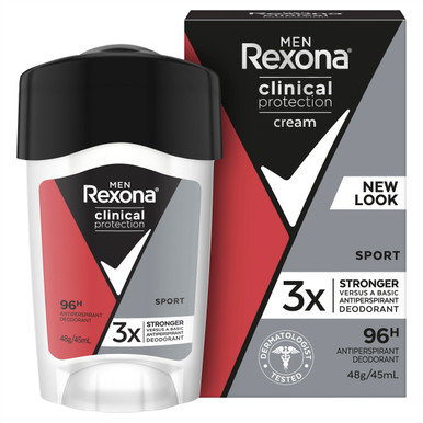 Rexona For Men Clinical Protection Antiperspirant Deodorant Cream Sport 45ml
