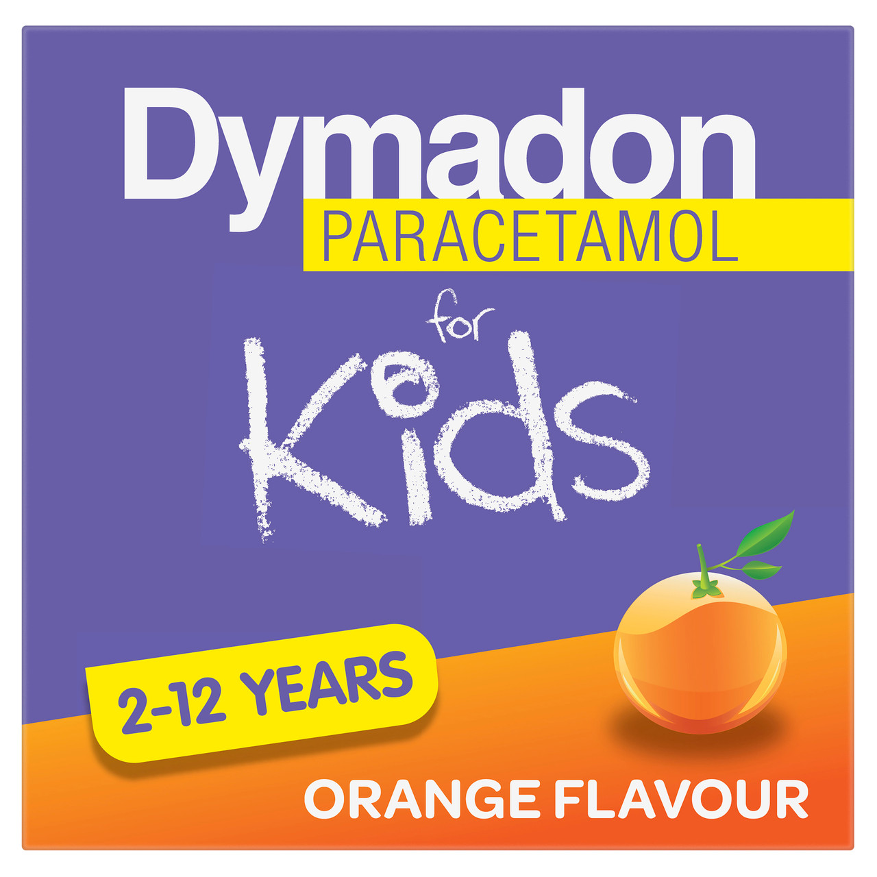 Dymadon Paracetamol for Kids 2-12yrs Orange 100ml