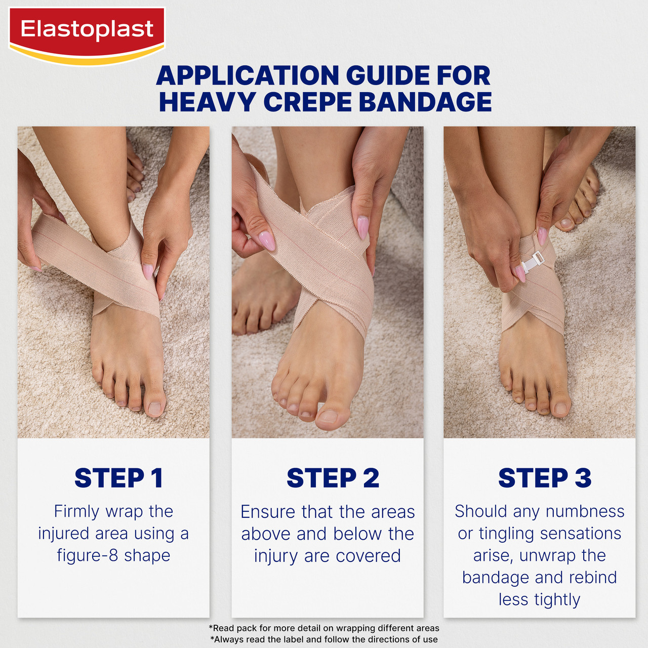ELASTOPLAST HW CREPE BANDAGE 10CM X 2.3M