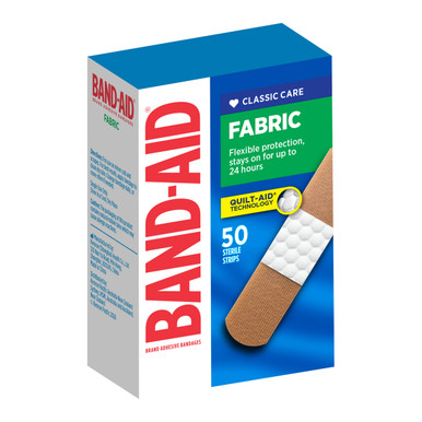 Band-Aid Fabric Strips 50 Pack