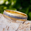 5 mm Meteorite Inlay in 14 Kt Yellow Gold - YG817M