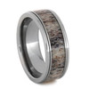 8 mm "Spinner" Antler Mens Wedding Bands in Titanium  - SA992M