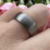 8 mm Brushed Tungsten Band with Blue Sleeve - G806C