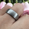 8 mm Brushed Tungsten Band with Black Sleeve - BG803C