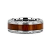 8 mm Unique Bands -  KOA Wood Inlay - K013TR
