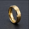 6 mm 18 kt Plated Yellow Gold Tungsten - Mens Wedding Bands - YG888C-6