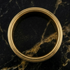 8 mm Black Tungsten/18 Kt Plated Yellow Gold Wedding Bands - M713C
