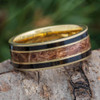 8 mm Maple and Wenge Wood in 14 Kt Gold - YG886M