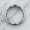 6 mm 18 kt. Plated White Gold Wedding Band, Hammered Finish - T049C-6