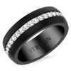 36 Infinity Design White Sapphires/Black Tungsten - T733FG
