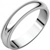 5 mm 10kt. Mens Wedding Bands in White Gold Handcrafted - New Yorker