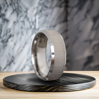 8 mm Satin Tungsten Band, Lifetime Warranty - P888C