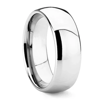 8 mm Domed Tungsten Band, Lifetime Warranty - C008C