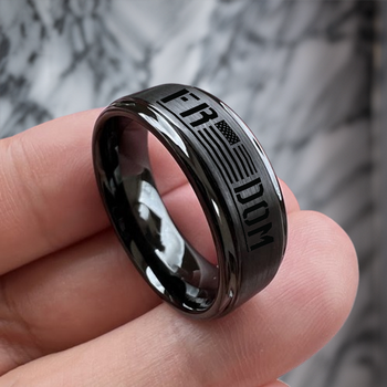 8 mm - Black Tungsten, with Lifetime Warranty - J095BC FREEDOM 8 mm - Black Tungsten, with Lifetime Warranty - J095BC FREEDOM