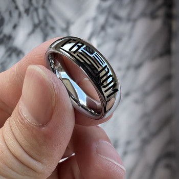 8 mm Domed Tungsten Band, Lifetime Warranty - C008C FREEDOM 8 mm Domed Tungsten Band, Lifetime Warranty - C008C FREEDOM