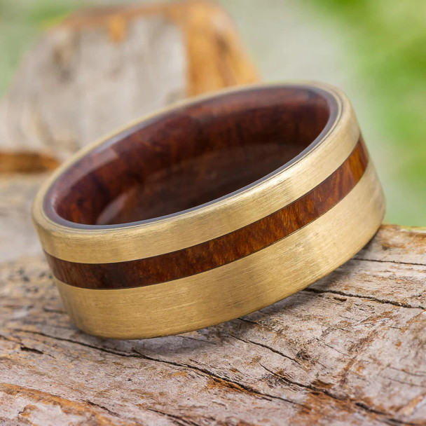 8 mm Ironwood Sleeve and 14 Kt Gold - T769M
